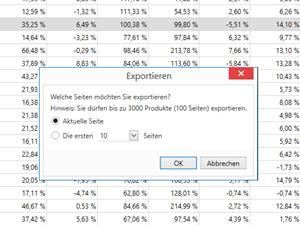 Erweiterte Exporte